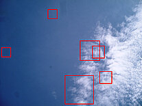 clouds in the sky with face forms